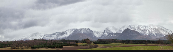 Cairngorm Mountains panorama, Aberdeenshire